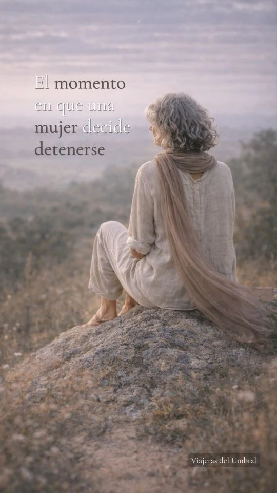No fue cansancio.Fue el momento en que comprendí
que también forma parte del camino
aprender a detenerse.Viajeras del Umbral
.
.
.
.
.#ViajerasDelUmbral
#CuandoDejanDeAparecerLasHuellas
#HabitarElPresente