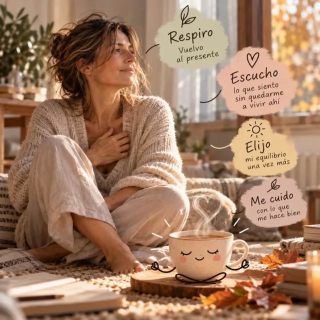 Cada otoño vuelvo, de una forma u otra, a estas palabras.Durante años fueron un mantra. Hoy las siento de otra manera.𝗗𝗲𝘀𝗱𝗲 𝗵𝗼𝘆, 𝗲𝗹𝗶𝗷𝗼 𝗺𝗮𝗻𝘁𝗲𝗻𝗲𝗿 𝗲𝘀𝘁𝗲 𝗲𝘀𝗽𝗮𝗰𝗶𝗼 𝗹𝗼 𝗺𝗮́𝘀 𝗹𝗶𝗺𝗽𝗶𝗼 𝗽𝗼𝘀𝗶𝗯𝗹𝗲 𝗱𝗲 𝘁𝗼𝗱𝗼 𝗮𝗾𝘂𝗲𝗹𝗹𝗼 𝗾𝘂𝗲 𝗺𝗲 𝗮𝗹𝗲𝗷𝗮 𝗱𝗲𝗹 𝗽𝗿𝗲𝘀𝗲𝗻𝘁𝗲.No porque no vaya a sentir miedo, rabia, pena, angustia o ganas de llorar.Las sentiré cuando lleguen.Pero intentaré escucharlas sin quedarme a vivir dentro de ellas.Volveré al cuerpo.
A mi respiración.
A las herramientas que conozco.
A aquello que me devuelve a mí.Y procuraré cuidar mi estado interior con la misma atención con la que cuido el espacio en el que vivo.No busco estar siempre bien.Busco reconocer cuándo me he alejado de mi centro y saber encontrar, una vez más, el camino de regreso.Quizá eso sea lo que significa para mí comenzar un nuevo ciclo.𝗩𝗼𝗹𝘃𝗲𝗿 𝗮 𝗲𝘀𝘁𝗮𝗿 𝗽𝗿𝗲𝘀𝗲𝗻𝘁𝗲.— 𝗔𝗻𝗮 Á𝘃𝗶𝗹𝗮
Autora · 𝘈 𝘊𝘰𝘯𝘴𝘤𝘪𝘰𝘶𝘴 𝘓𝘪𝘧𝘦 · 𝘓𝘪𝘧𝘦 𝘐𝘴 𝘌𝘢𝘴𝘺  #nuevociclo #haztepresente